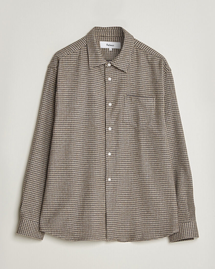 Palmes Serve Shirt Olive Check – Vert