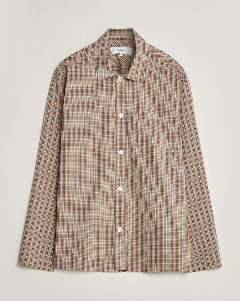 Palmes Fault Shirt Brown Check – Marron