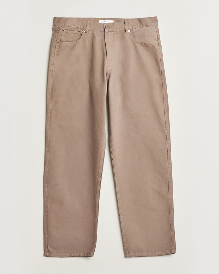 Palmes Coarse Trousers Fossil – Bruin