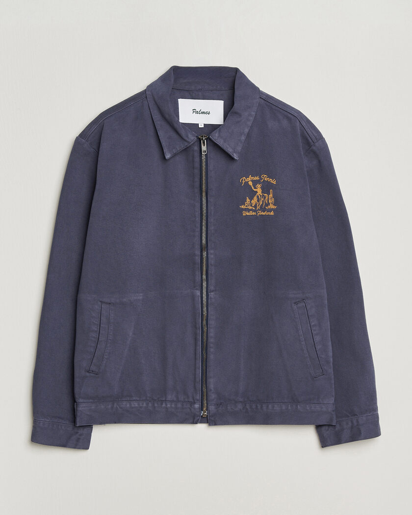 Palmes Western Zip Jacket Navy – Bleu