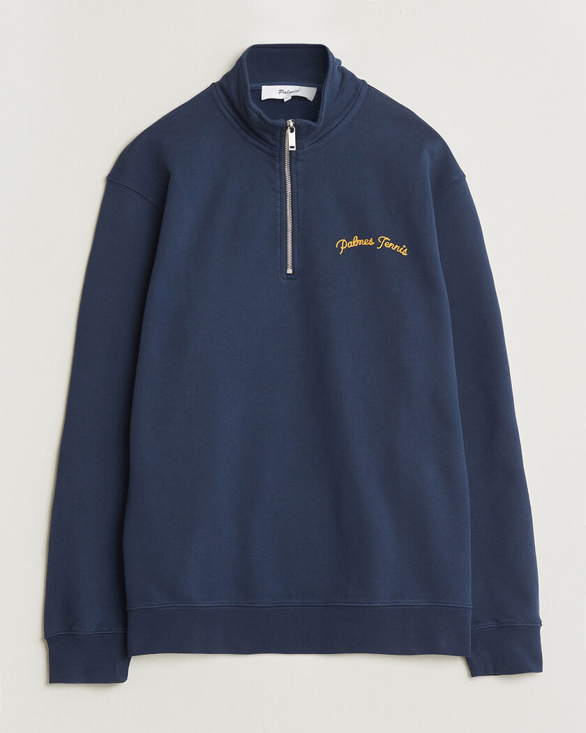 Palmes Western Zip Sweatshirt Navy – Blauw