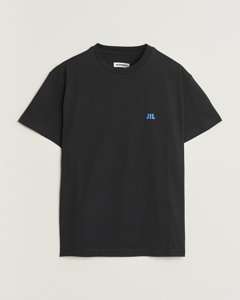 Jil Sander Short Sleeve Jil Logo T-Shirt Black – Zwart