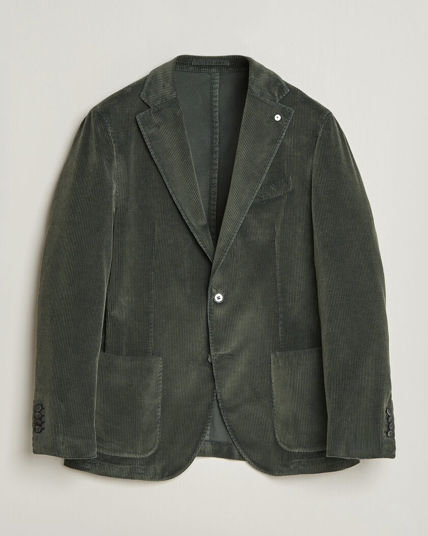 L.B.M. 1911 Jack Corduroy Blazer Soft Green – Groen