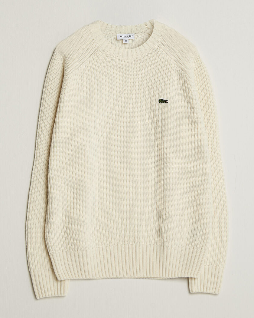Lacoste Heavy Wool Knitted Sweater Lapland – Wit