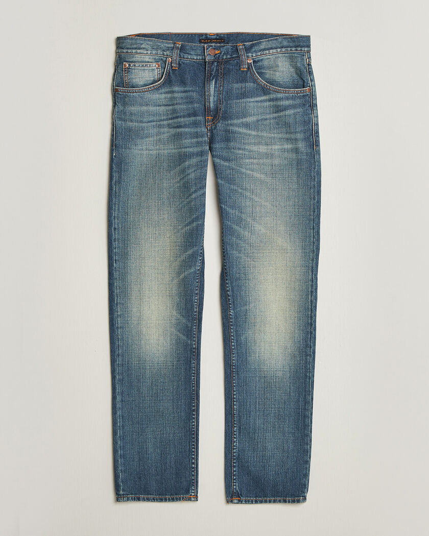 Nudie Jeans Gritty Jackson Jeans Tidal Waves – Bleu