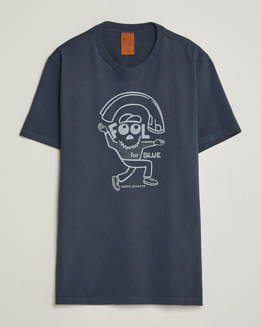 Nudie Jeans Roy Jeanjuggler T-Shirt Dark Blue – Blauw