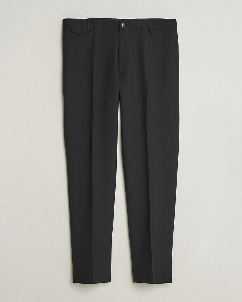 Santaniello Wool Trousers Black – Zwart