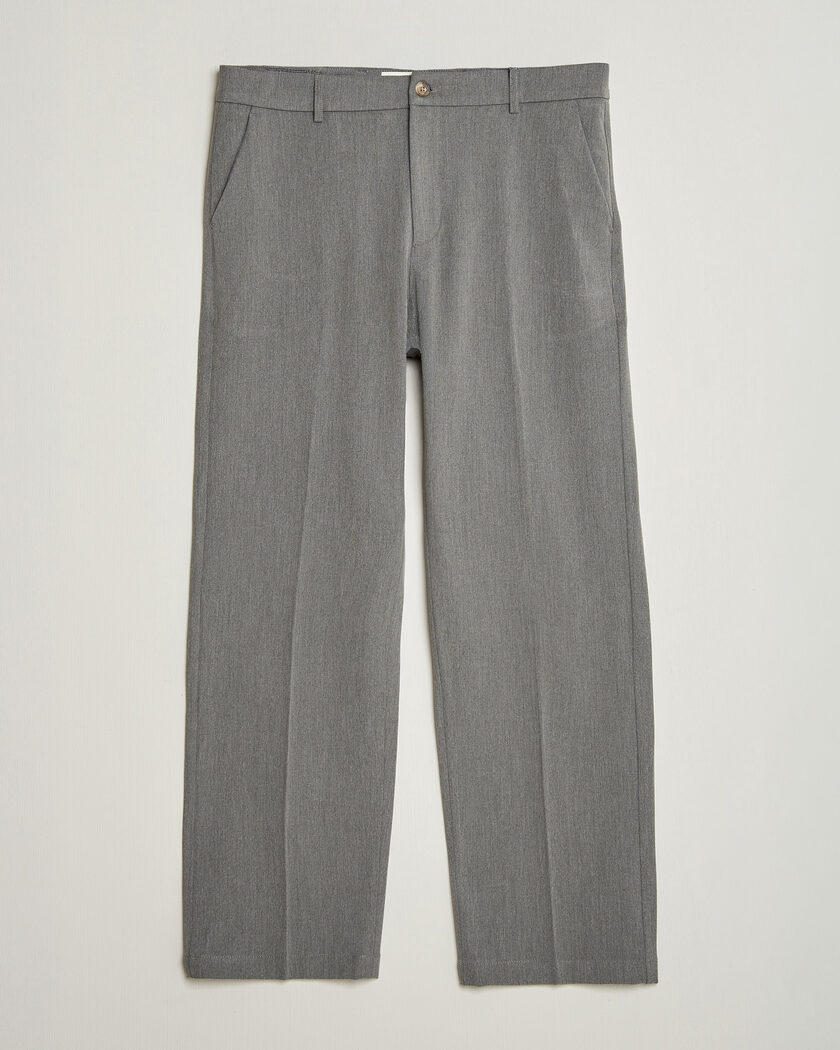 LES DEUX Como Solid Slack Pants Grey Melange – Grijs