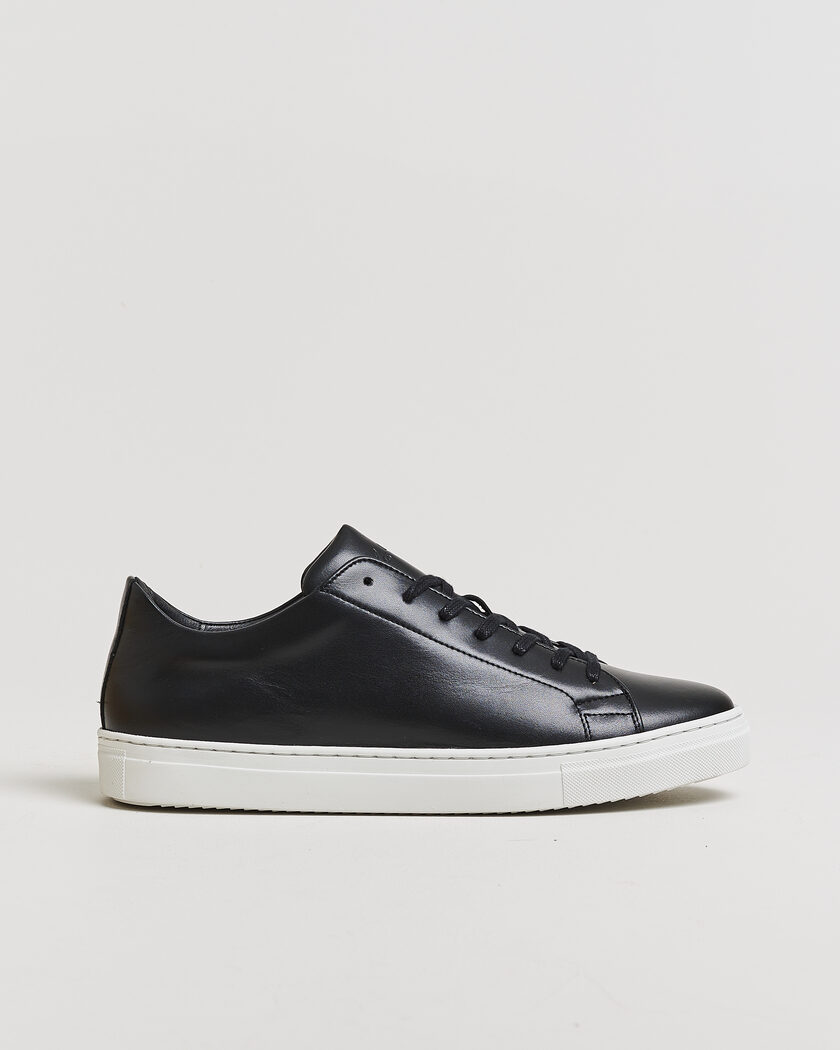 LES DEUX Signature Leather Sneaker Black – Zwart