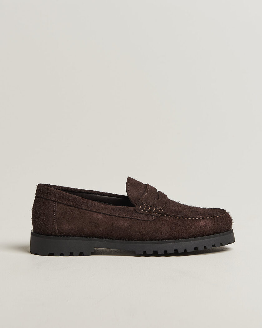 LES DEUX Hairy Suede Loafer Molé Brown – Bruin