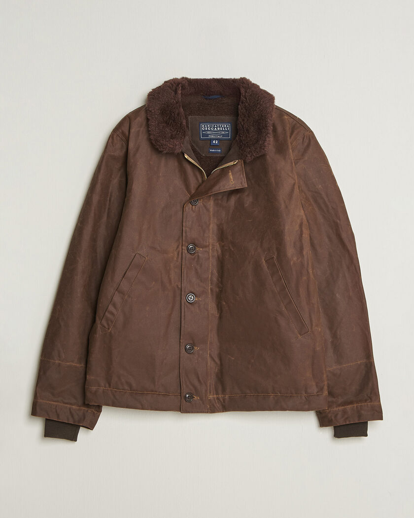 Manifattura Ceccarelli Deck Jacket Dark Tan – Bruin