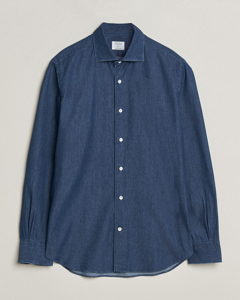 Mazzarelli Soft Denim Shirt Blue Wash – Bleu