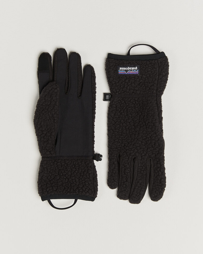 Patagonia Retro Pile Gloves Black – Noir