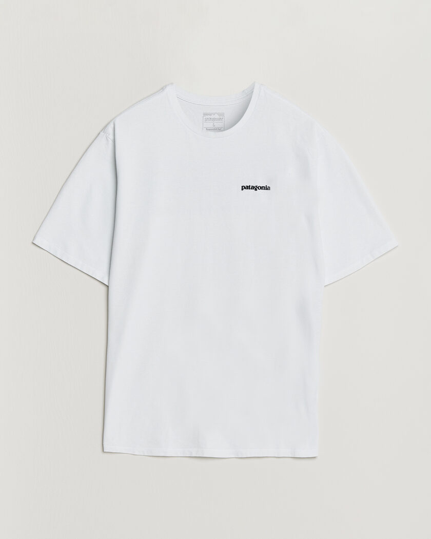Patagonia P-6 Logo Responsibili T-Shirt Fiber White – Wit