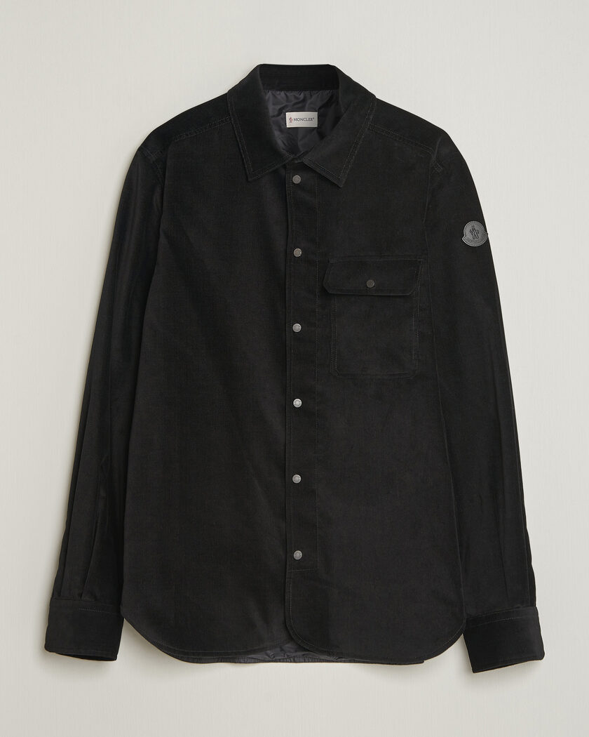 Moncler Corduroy Overshirt Black – Zwart