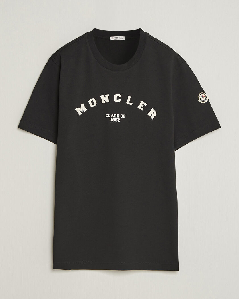 Moncler College Logo T-Shirt Black – Zwart