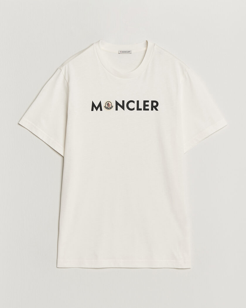 Moncler Logo Lettering T-Shirts White – Blanc