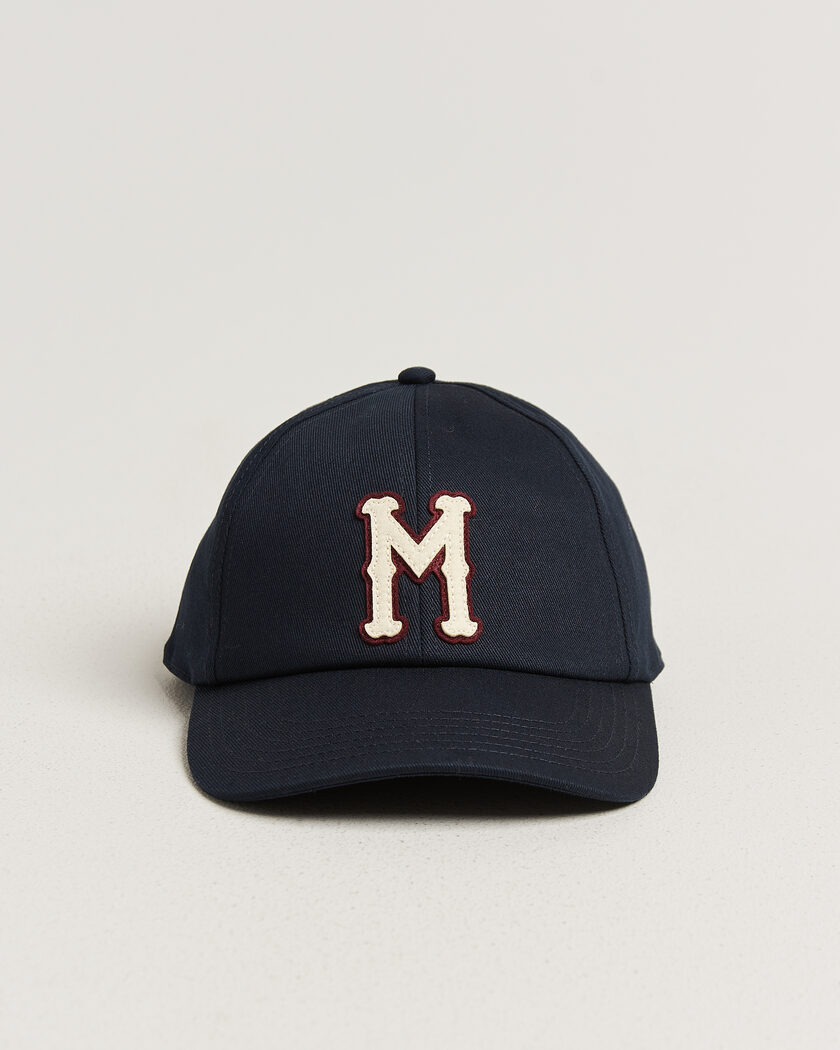 Moncler College Logo Baseball Cap Navy – Blauw