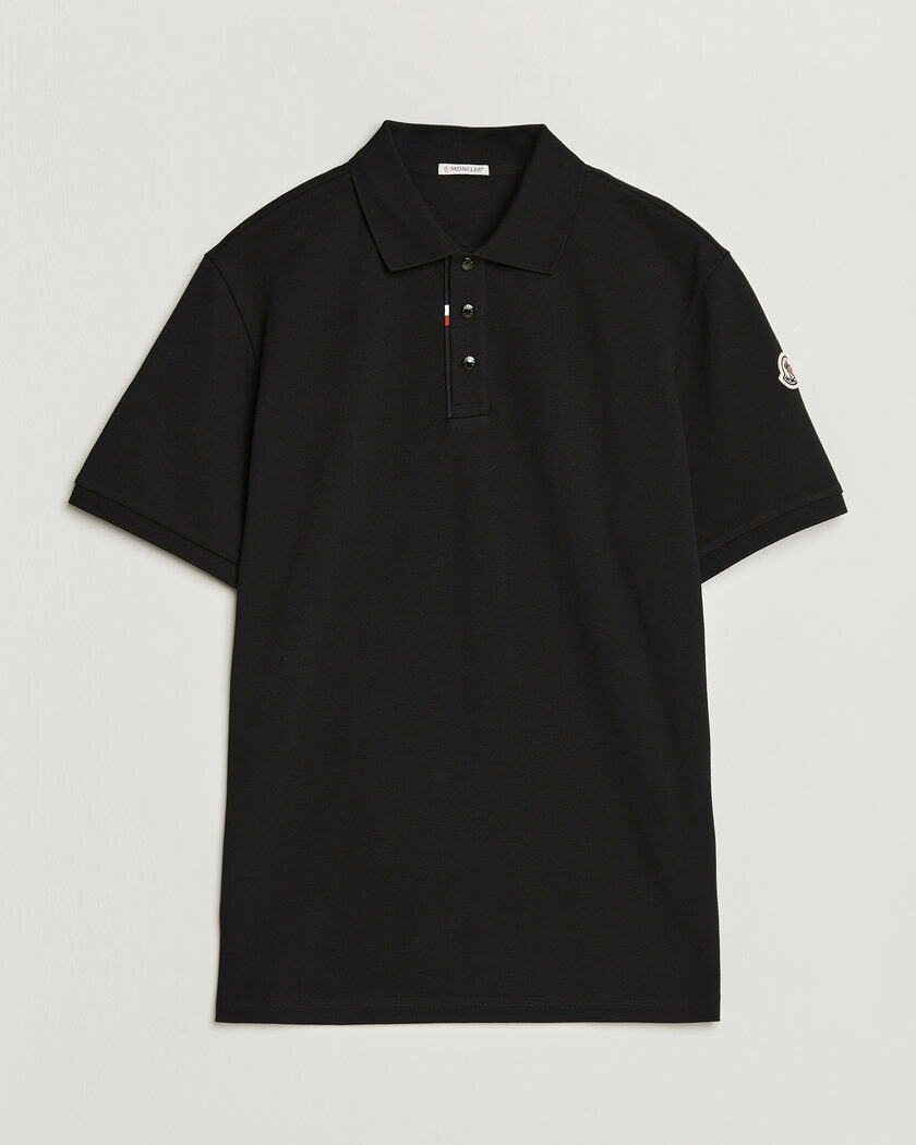 Moncler Short Sleeve Polo Black – Noir