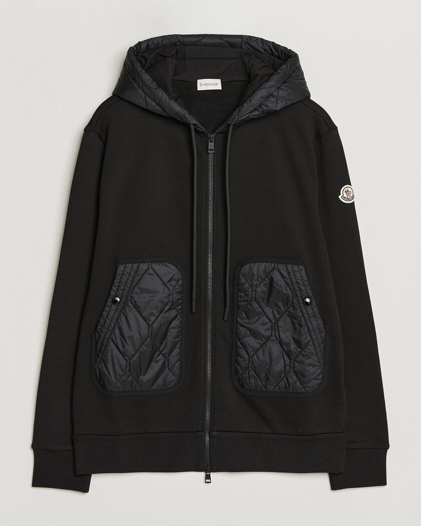 Moncler Full Zip Hoodie Black – Noir