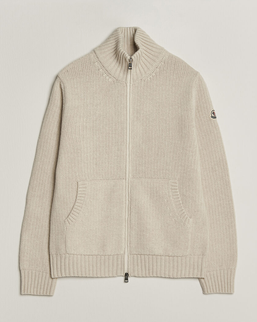 Moncler Full Zip Cardigan Light Beige – Beige