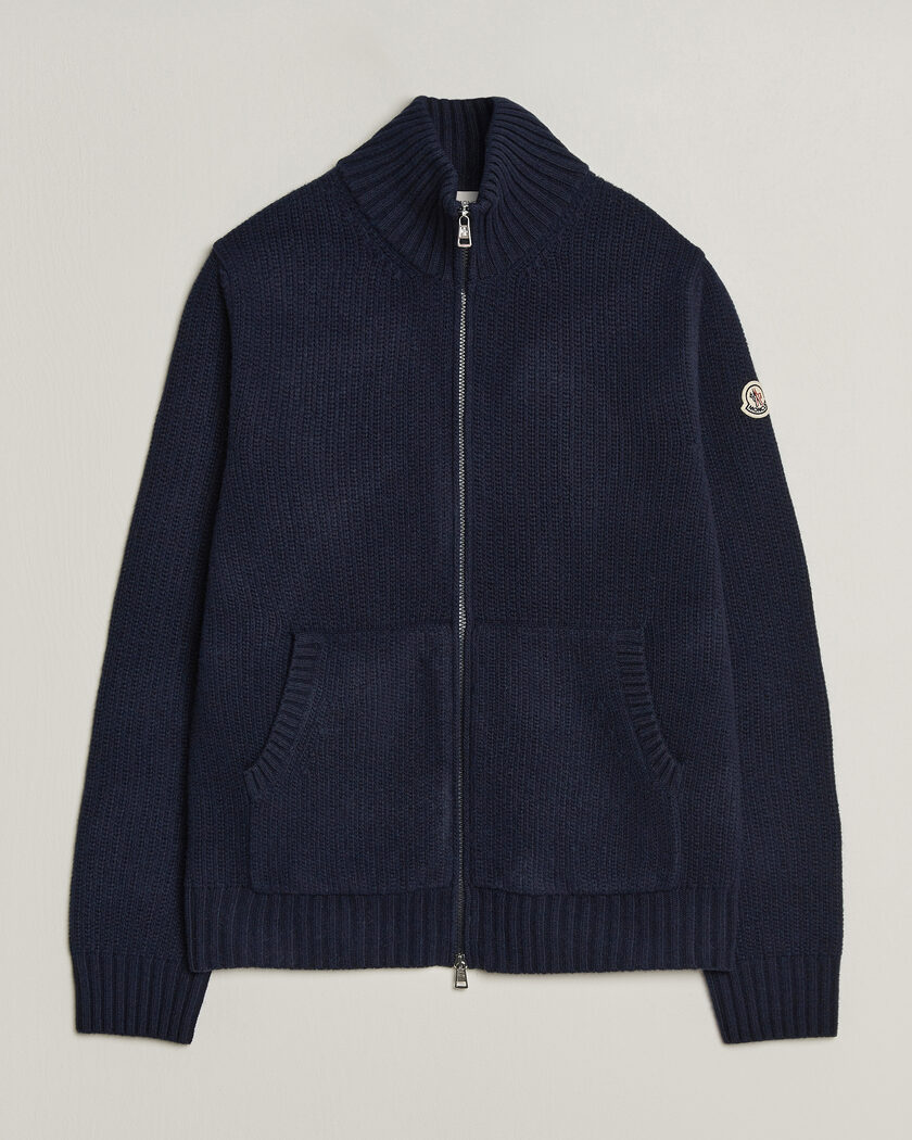 Moncler Full Zip Cardigan Navy – Blauw
