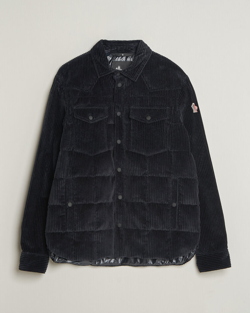 Moncler Grenoble Gelt Corduroy Shirt Jacket Navy – Blauw