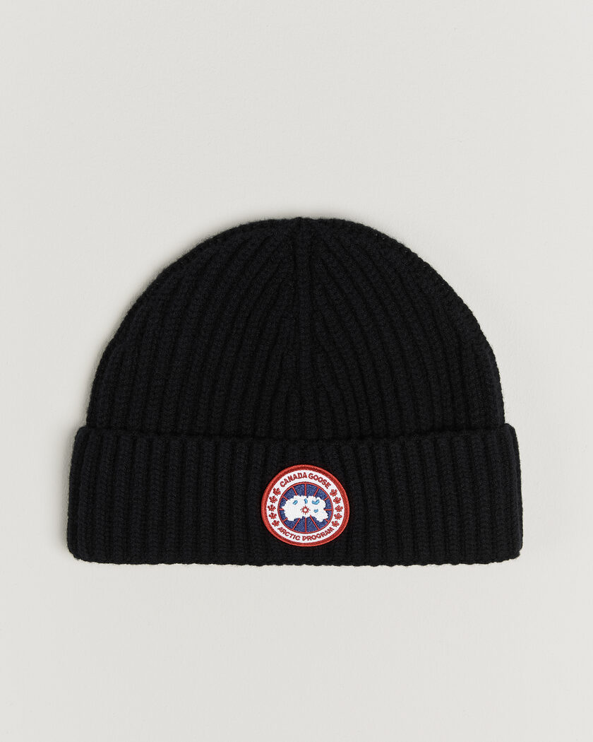 Canada Goose Cashmere Blend Rib Toque Black – Zwart