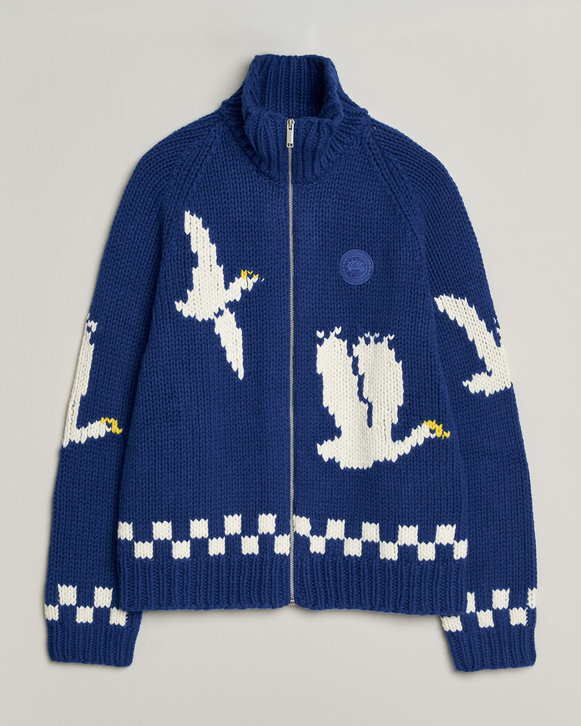 Canada Goose Moisie Knit Jacket Arctic Goose – Blauw