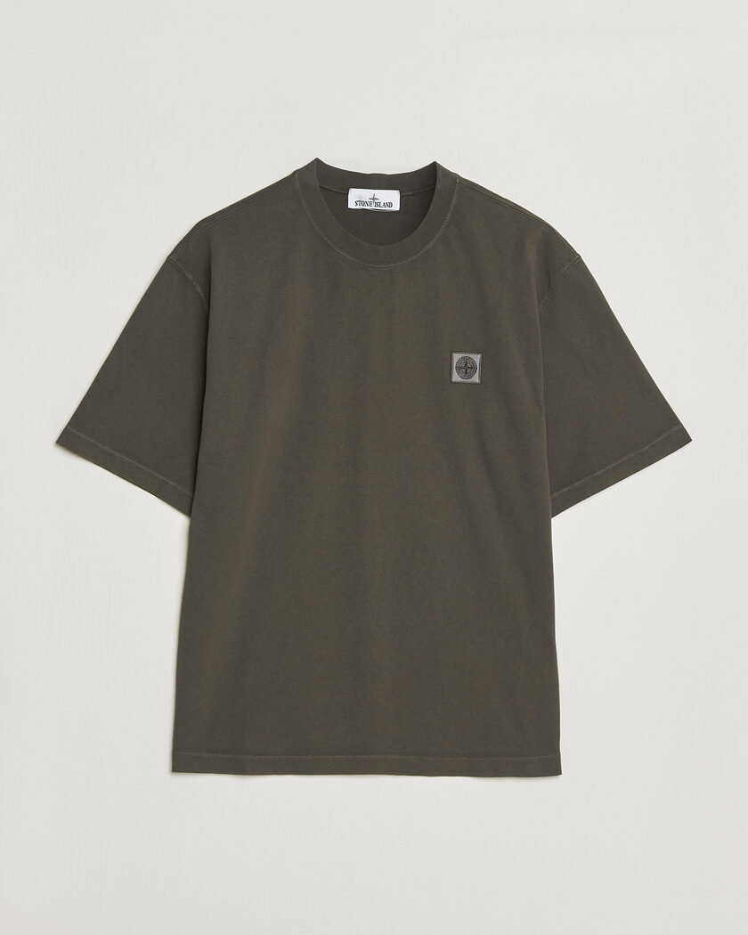 Stone Island Combed Organic Cotton T-Shirt Coal Grey – Gris