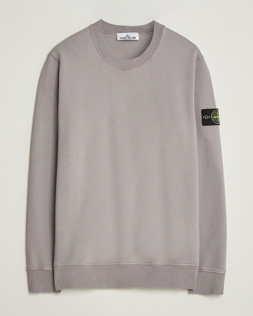 Stone Island Garment Dyed Fleece Sweatshirt Grey – Grijs