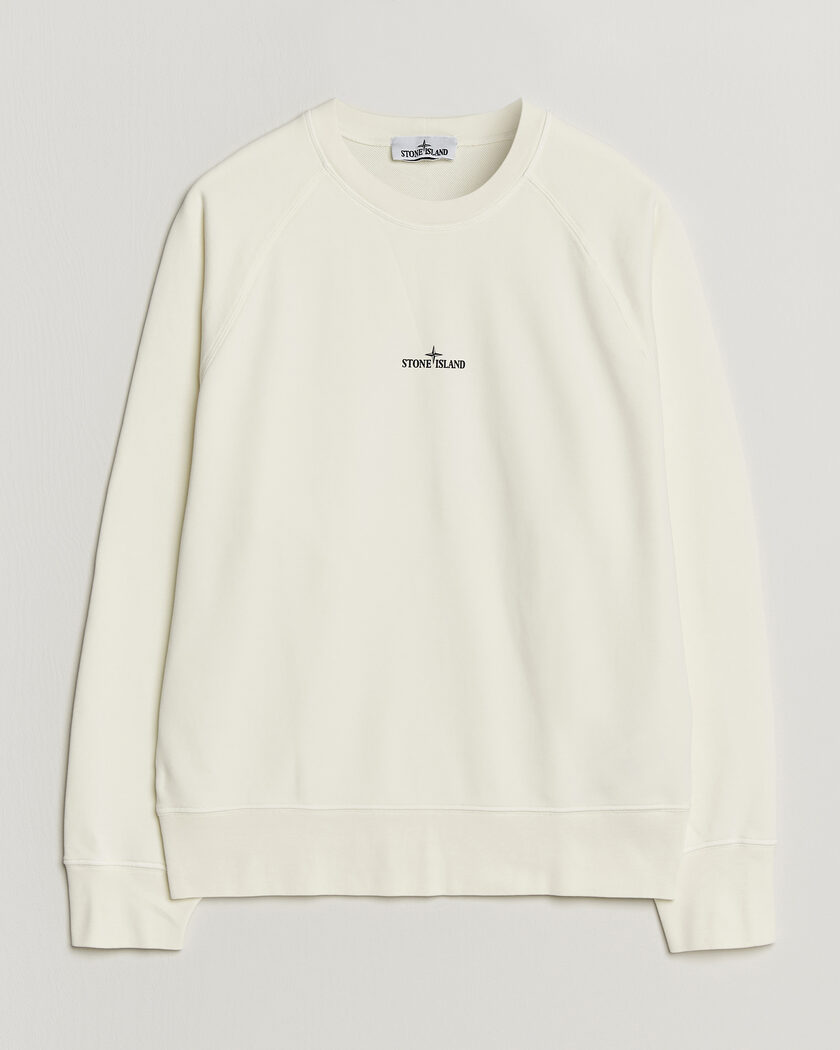 Stone Island Garment Dyed Fleece Desert Print Sweatshirt Ivory – Blanc