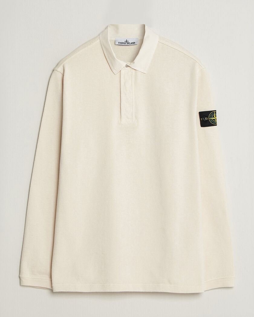 Stone Island Heavy Cotton Jersey Polo Ivory – Wit