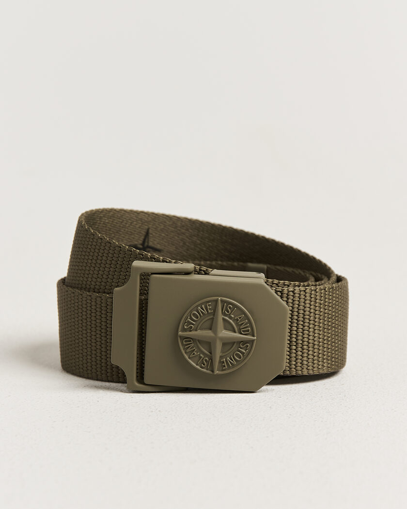 Stone Island Textile Belt Military Green – Groen