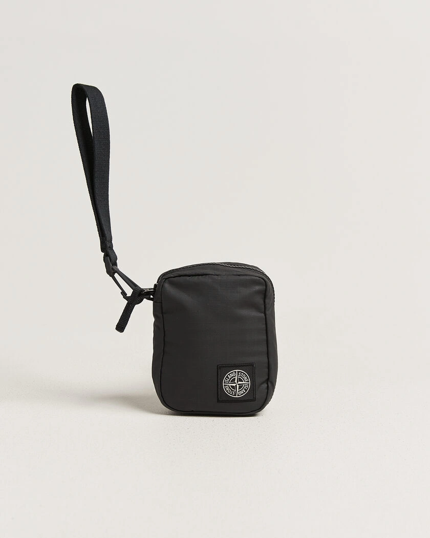 Stone Island Coated Cotton Ripstop Wallet Black – Zwart