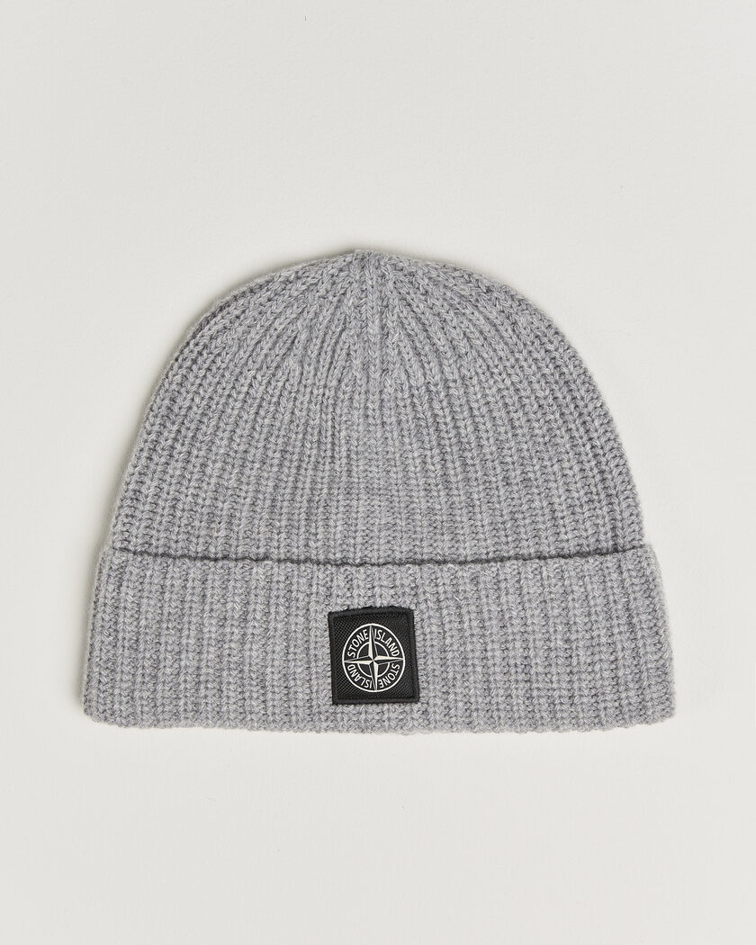 Stone Island Geelong Wool Hat Grey Melange – Gris