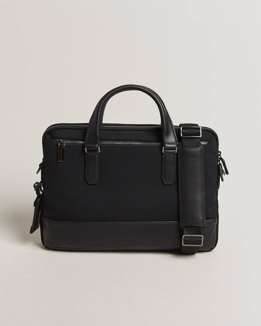 TUMI Harrison Sycamore Slim Nylon Brief Midnight Black – Bruin