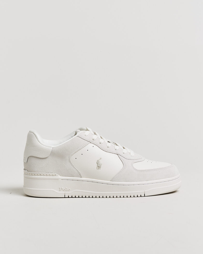 Polo Ralph Lauren Masters Court Suede/Leather Sneakers Deckwash White – Wit