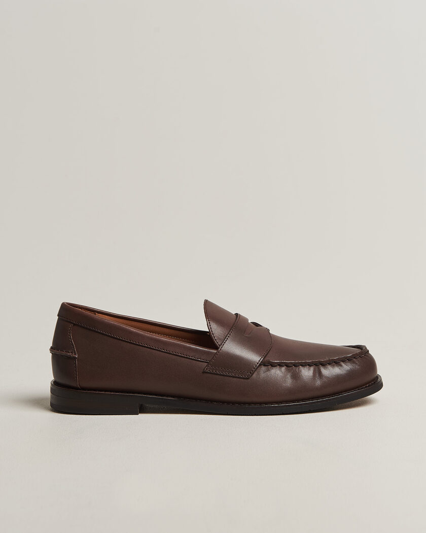 Polo Ralph Lauren Alston Penny Leather Loafers Dark Brown – Marron
