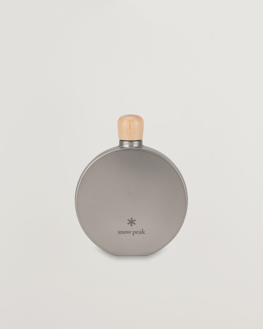 Snow Peak Curved Flask Titanium – Zilver