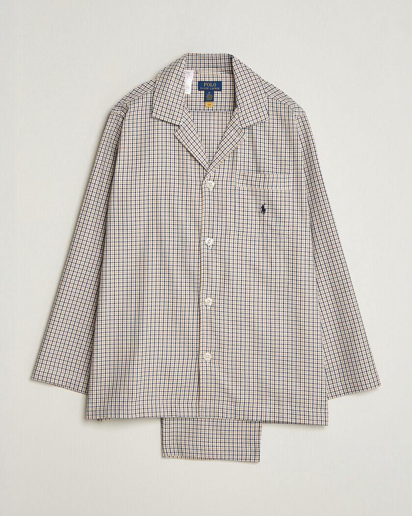 Polo Ralph Lauren Pyjamas Set Khaki White Multi – Multicolore