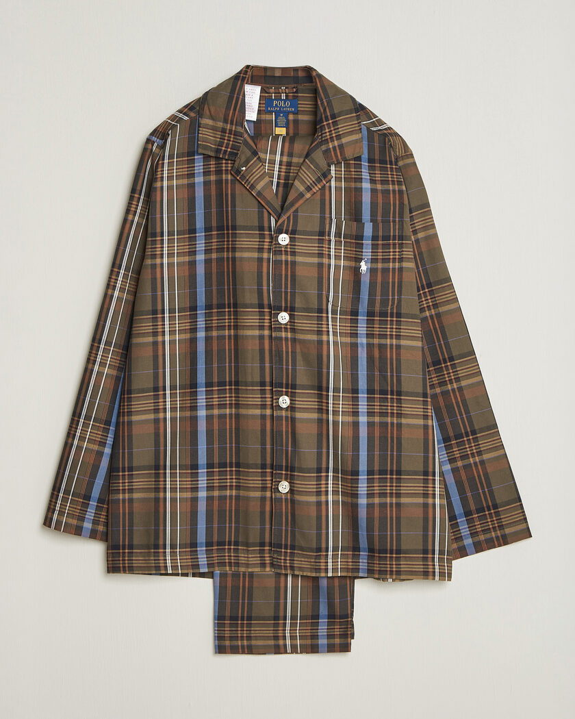 Polo Ralph Lauren Pyjamas Set Olive Brown Multi – Multicolore