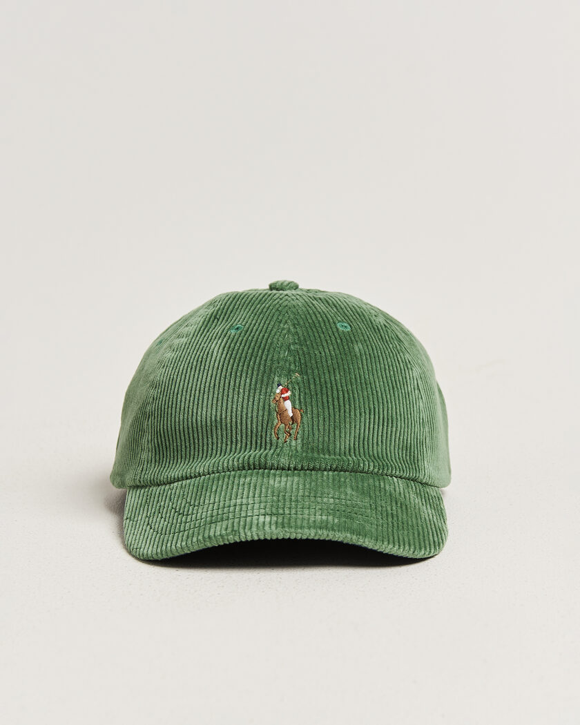 Polo Ralph Lauren Corduroy Cap Meadow Green – Groen