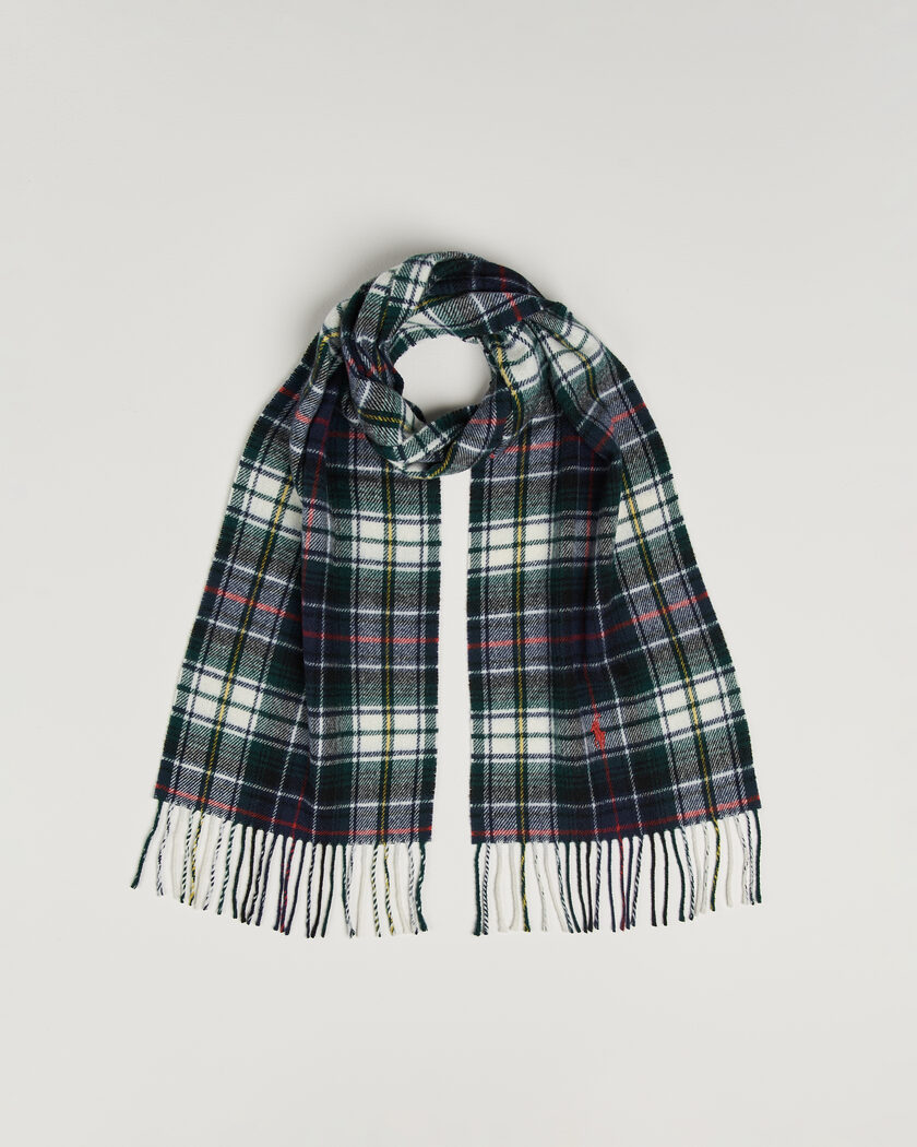 Polo Ralph Lauren Classic Wool Scarf Cream Multi – Meerkleurig