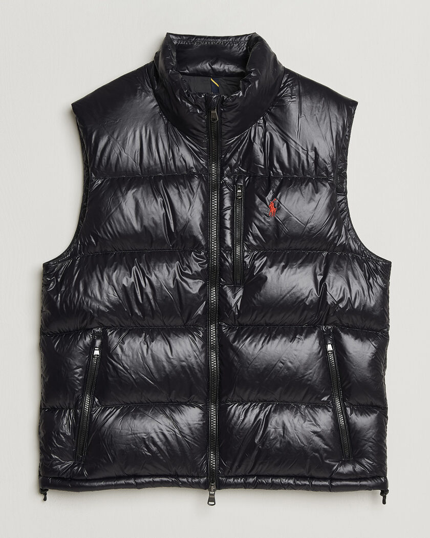 Polo Ralph Lauren Gorham Down Vest Polo Black Glossy – Zwart