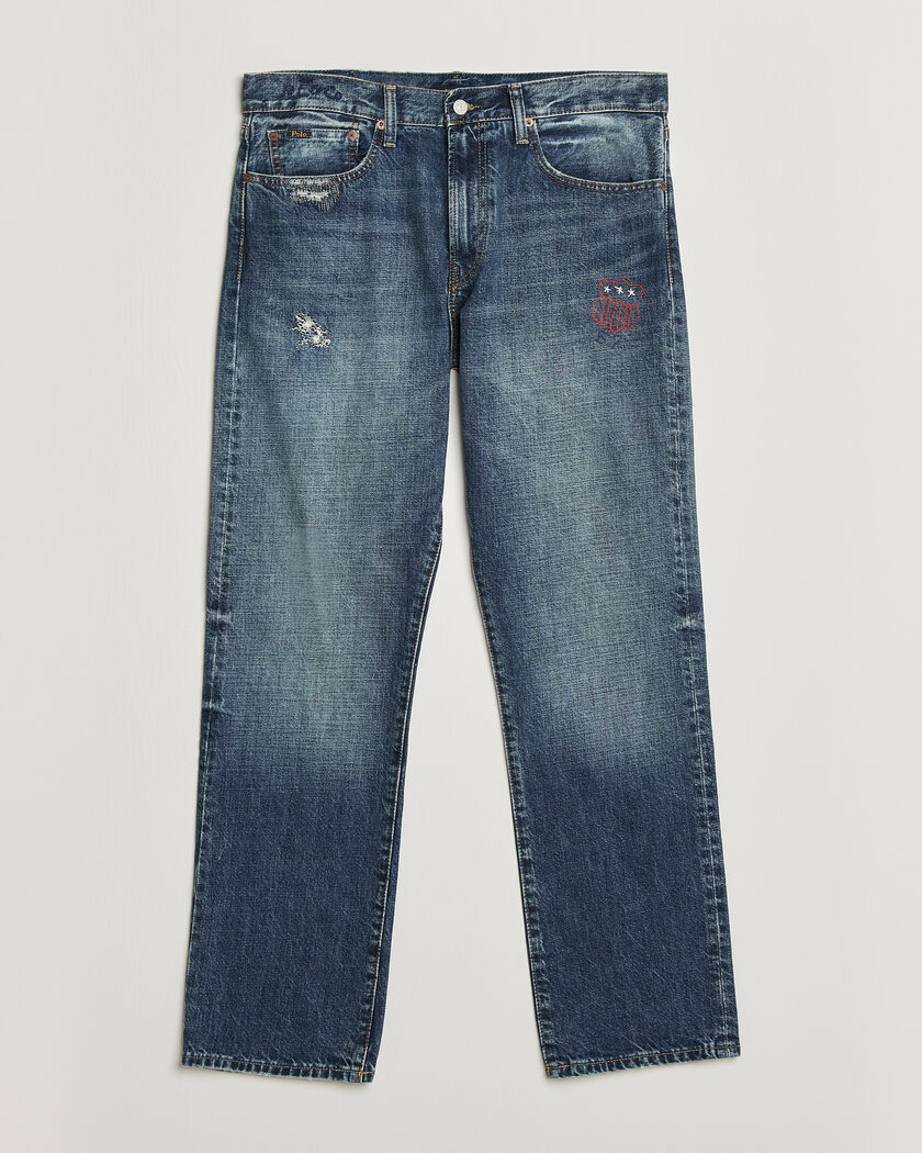 Polo Ralph Lauren Straight Fit Rigid Denim Jeans Rhinebeck – Bleu