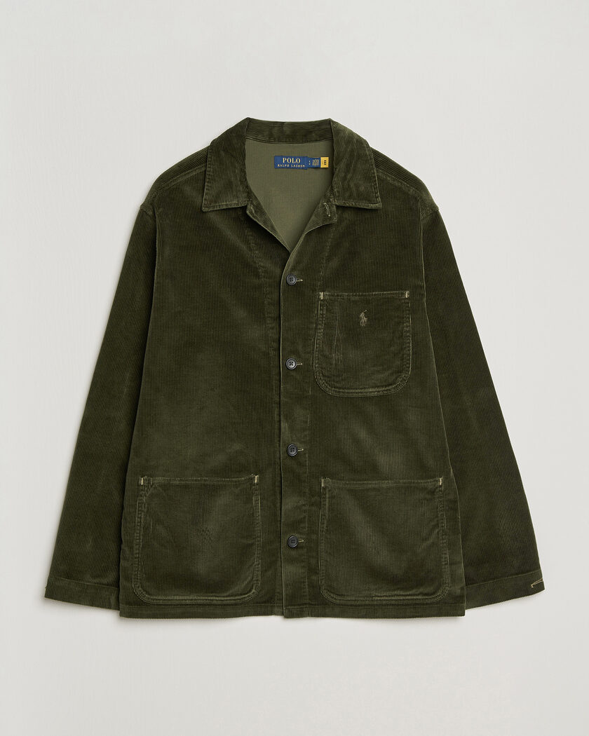 Polo Ralph Lauren Corduroy Overshirt Company Olive – Vert