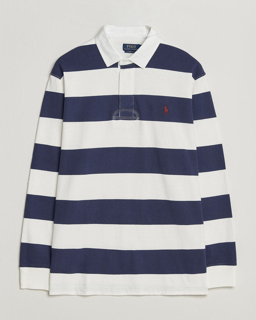 Polo Ralph Lauren Striped Jersey Rugger Cream/Navy – Multicolore