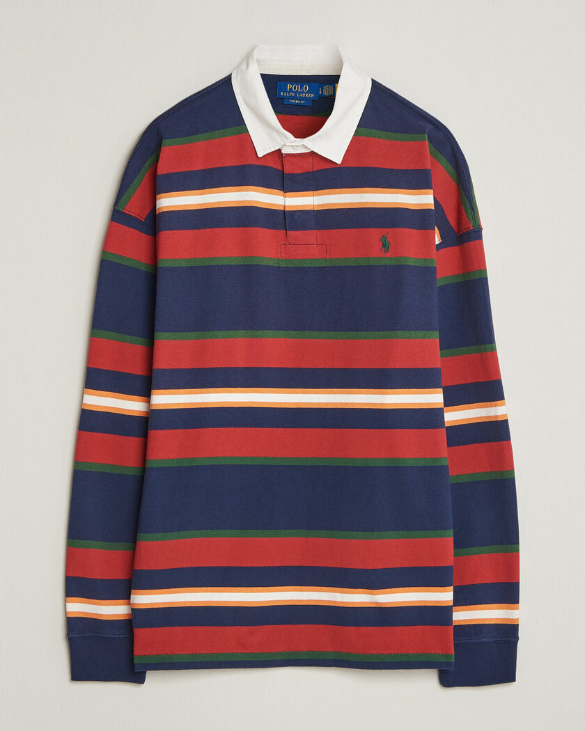 Polo Ralph Lauren Knitted Rugby Pullover Newport Navy Multi – Meerkleurig