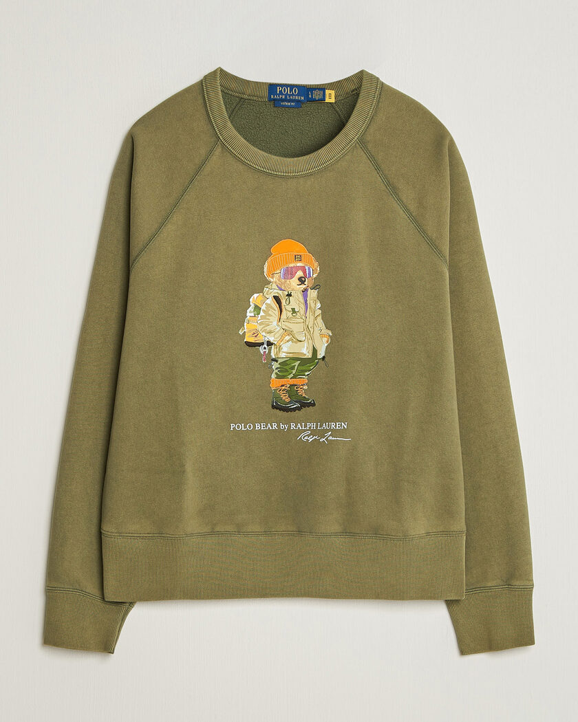 Polo Ralph Lauren Fleece Bear Sweatshirt Cruise Olive – Vert